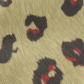 Rich Leopard Print Standard Corduroy