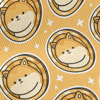 Shiba Inu Turned Into Gold Coi Standard Corduroy