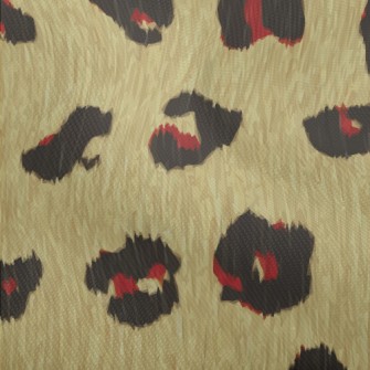Rich Leopard Print Dobby