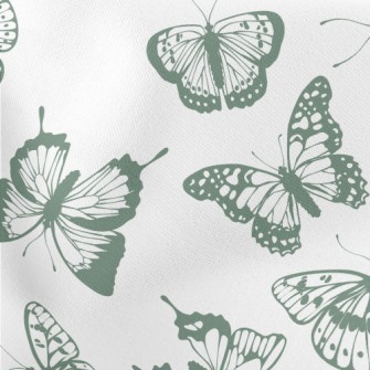Monochrome Realistic Butterfly Stretch Ponte