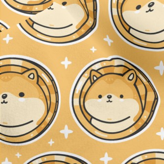 Shiba Inu Turned Into Gold Coi Micro Fleece