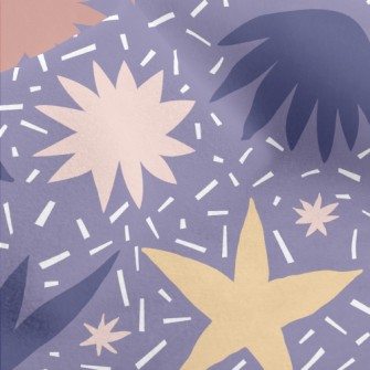 Hand Drawn Abstract Pattern Micro Fleece