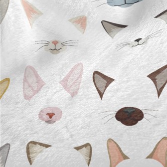 Different Cat Ears And Noses Minky