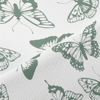 Monochrome Realistic Butterfly Piqué