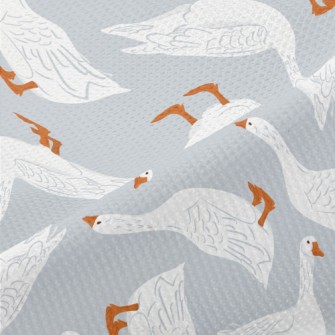 Hand Drawn Goose Piqué