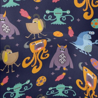 Strange Colorful Alien Monster Lightweight Performance Linen