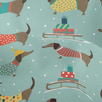Dachshund Dressed Warmly For W Lightweight Performance Linen