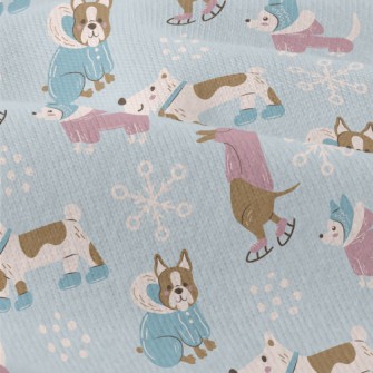 Dog Wearing Winter Clothes Modern Jersey