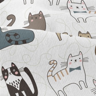 Various Cute House Cats Modern Jersey