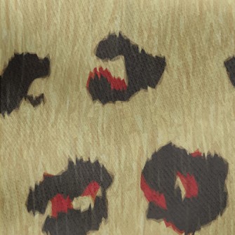 Rich Leopard Print Jersey Backed Fleece