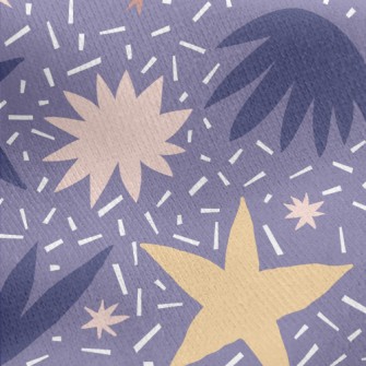 Hand Drawn Abstract Pattern Jersey Backed Fleece