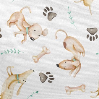 Hand Drawn Naughty Dog Pongee