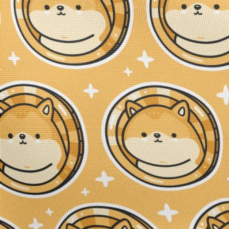 Shiba Inu Turned Into Gold Coi Pongee
