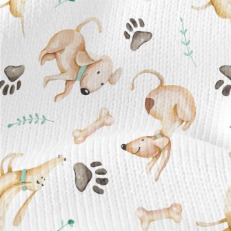 Hand Drawn Naughty Dog Stretch Jersey