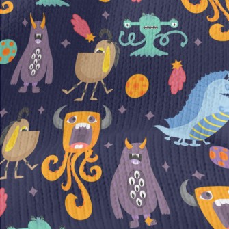 Strange Colorful Alien Monster Stretch Jersey
