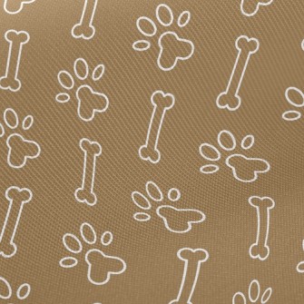 Dog Footprints Dog Bones Twill