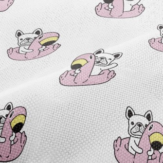 French Bulldog In Swimming Rin Performance Linen