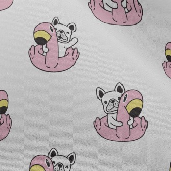 French Bulldog In Swimming Rin Chiffon