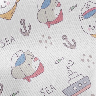 Nautical Cat And Dog Standard Corduroy