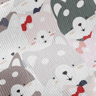 Cute Husky Standard Corduroy