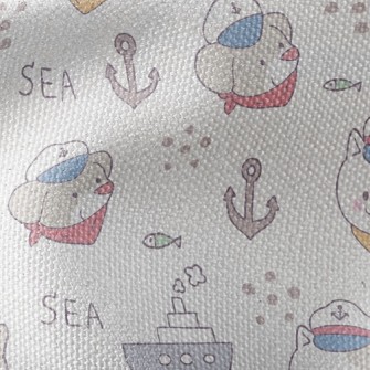 Nautical Cat And Dog Waterproof Canvas