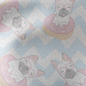 Donut French Bulldog Waterproof Canvas