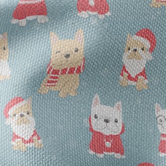 Christmas Costume French Bulld Waterproof Canvas