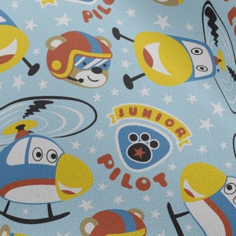 Helicopter And Pilot Chiffon