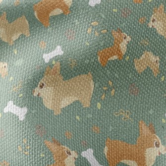 Corgi Bone Waterproof Canvas