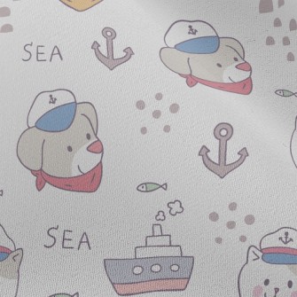 Nautical Cat And Dog Chiffon