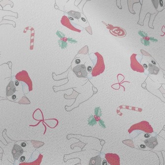 Christmas French Bulldog Chiffon