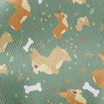 Corgi Bone Standard Corduroy