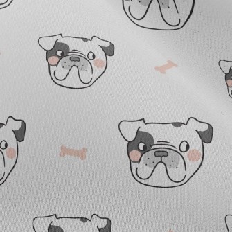 French Bulldog Dog Bone Chiffon