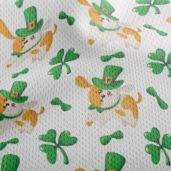 Hat Dog Clover Athletic Mesh Flat Back