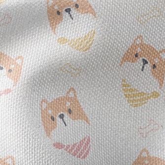 Wearing Scarf Shiba Inu Waterproof Canvas