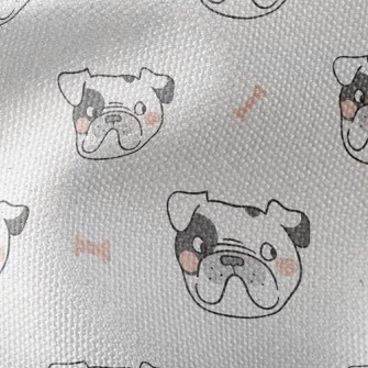 French Bulldog Dog Bone Waterproof Canvas