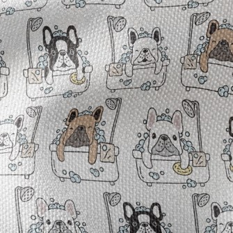 Shower French Bulldog Waterproof Canvas