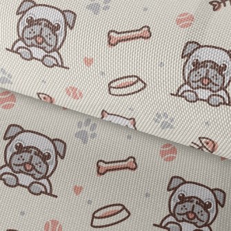 Dog And Cat Fish And Dog Bone Waterproof Oxford