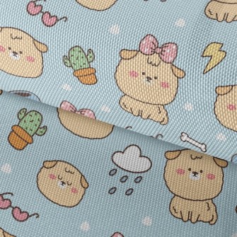 Cute Dog Waterproof Oxford