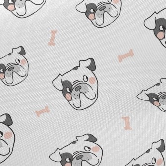 French Bulldog Dog Bone Twill