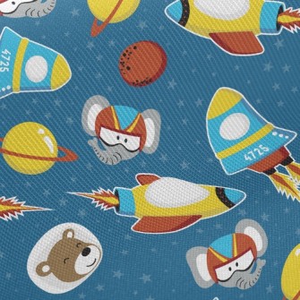 Rocket Elephant And Bear Twill
