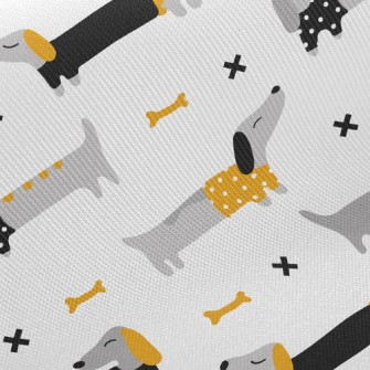 Dachshund Dog Bones Twill