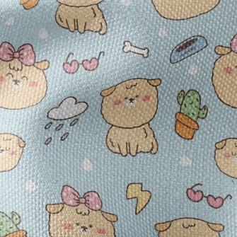 Cute Dog Waterproof Canvas