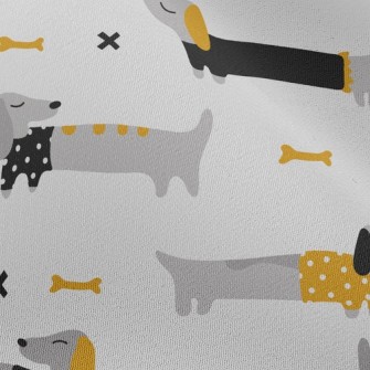 Dachshund Dog Bones Chiffon