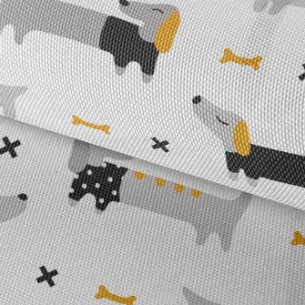 Dachshund Dog Bones Waterproof Oxford