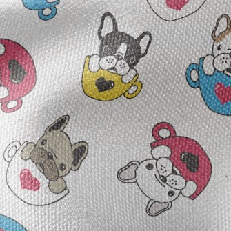 Coffee Mug French Bulldog Waterproof Canvas