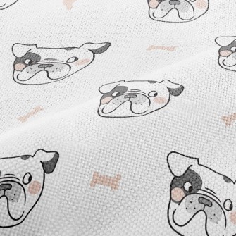French Bulldog Dog Bone Performance Linen