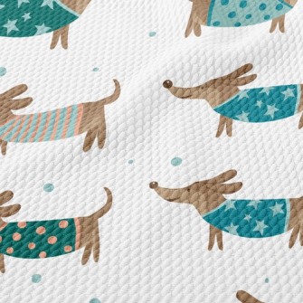 Dachshund Birdseye Piqué