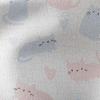 Plaid And Cat Waterproof Canvas