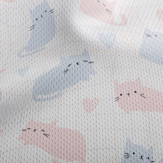 Plaid And Cat Athletic Mesh Flat Back